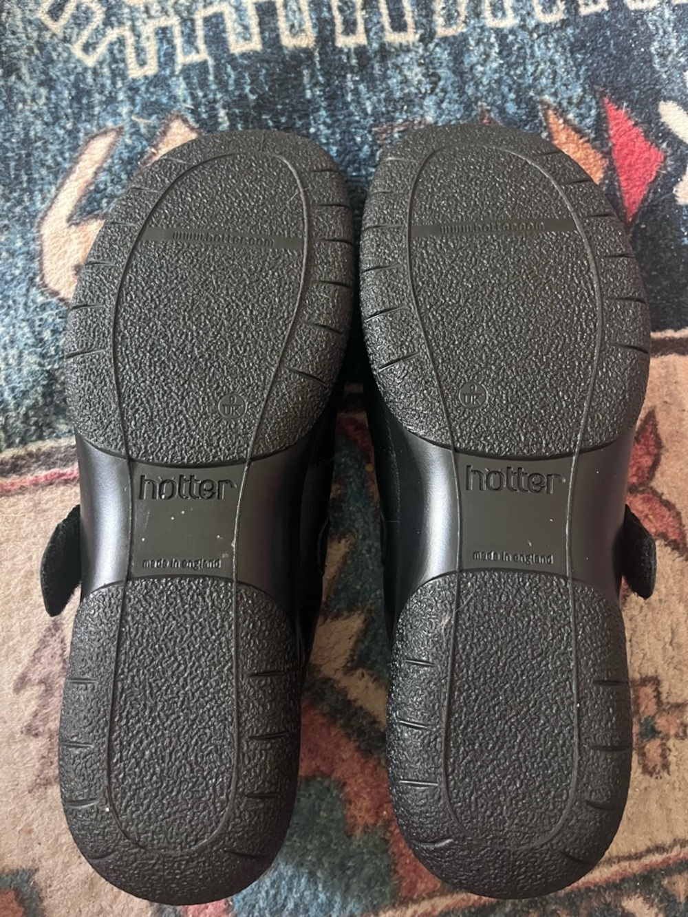 hotter Women's Braided Mary Jane Flats - black leather - Picture 5 of 7